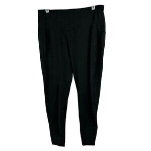 Avia Womens Black Leggings Size L 12-14 High Waist Stretch Activewear